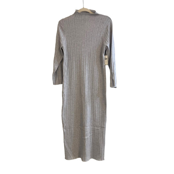 Daily Practice by Anthropologie Textured Column Sweater Dress Grey Size 1X NWT - Picture 5 of 12